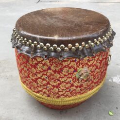 Lion dance drum red