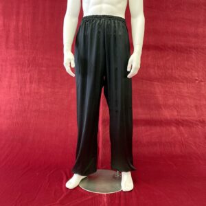 Wushu tai chi pants satin black