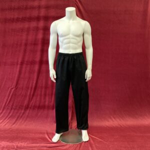 Kung Fu pants cotton polyester mix black