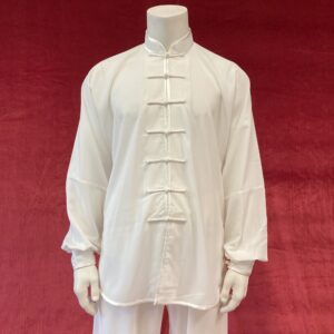 Tai Chi uniform viscose white