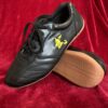 Lambskin wushu kung fu shoes black stitched