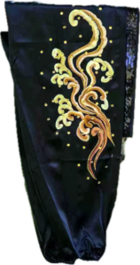 Black Nan Quan pure silk wushu taiji uniform