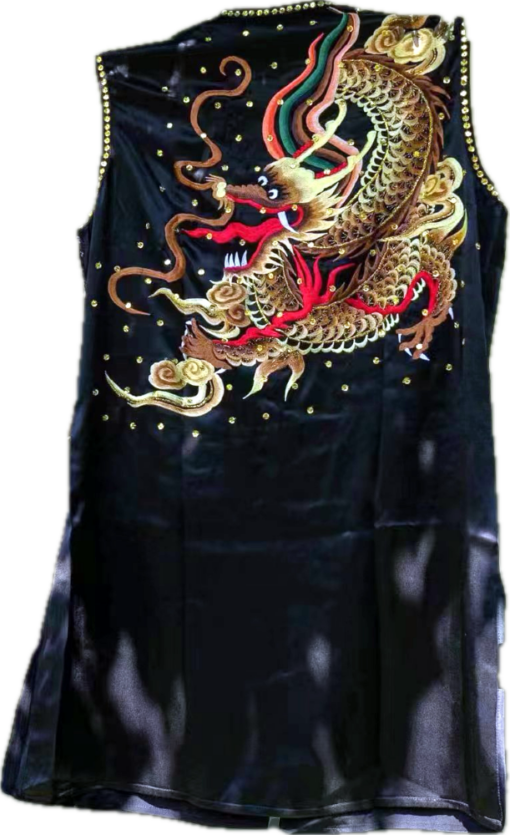 Black Nan Quan pure silk wushu taiji uniform