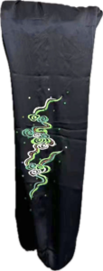 Black green dragon pure silk wushu taiji uniform