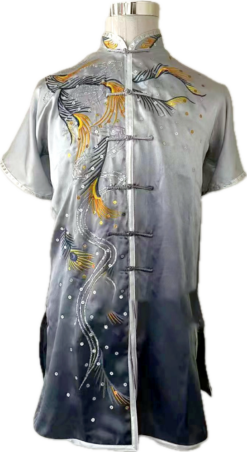 Grey Eagle pure silk wushu taiji uniform