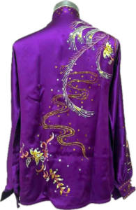 Purple Phoenix pure silk wushu taiji uniform