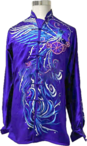 Purple Phoenixpure silk wushu taiji uniform