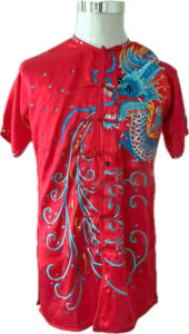 Red Dragon pure silk wushu taiji uniform