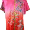 Red Pink Phoenix pure silk wushu taiji uniform