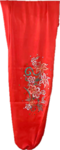 Red Pink Phoenix pure silk wushu taiji uniform